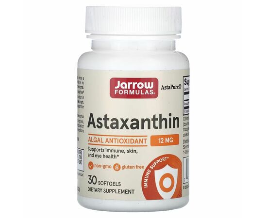Jarrow Formulas, Astaxanthin, 12 mg, 30 softgel kapslí
