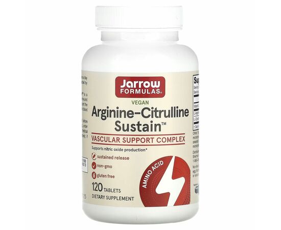 Jarrow Formulas, Arginin-Citrulline Sustain, 120 tablet