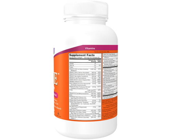 NOW Foods, EVE, Superior Women's Multi, 180 softgel kapslí, složení