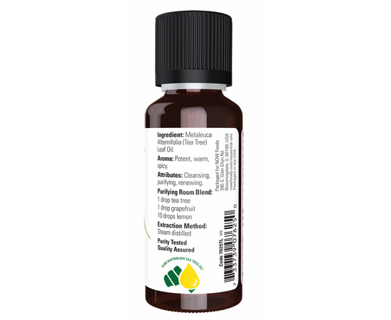 NOW Essential Oil, Tea tree oil, 30 ml , složení