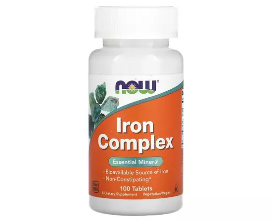 NOW Foods, Iron Complex, 100 tablet