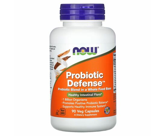 NOW Foods, Probiotic Defense, 90 rostlinných kapslí