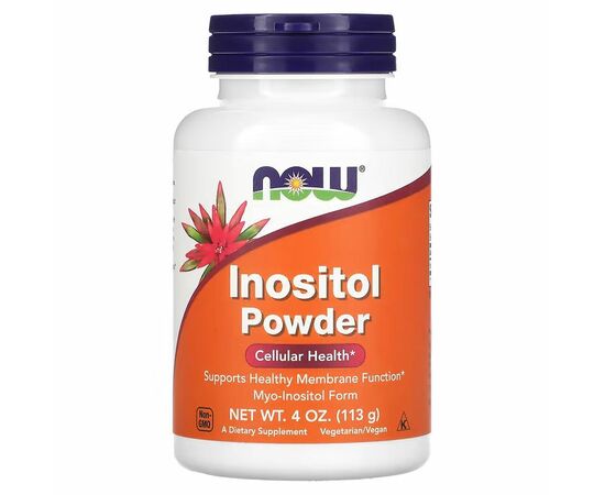 NOW Foods, Inositol Powder, 113 g, čistý prášek