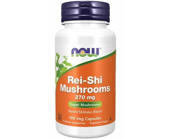 Now Foods Rei-Shi Houby 270 mg, 100 rostlinných kapslí
