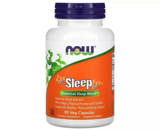 NOW Foods, Sleep, Formulace pro spánek, 90 rostlinných kapslí