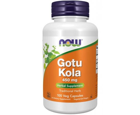 Now Foods, Gotu Kola, 450 mg, 100 rostlinných kapslí