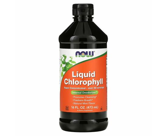 NOW Foods, Liquid Chlorophyll, Natural Mint (přírodní máta), 473 ml