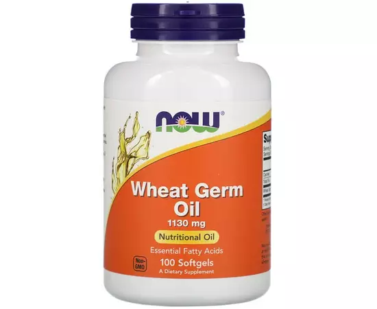 Now Foods, Wheat Germ Oil (olej z pšeničných klíčků), 1 130 mg, 100 softgel kapslí