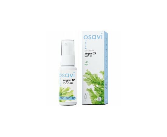 Osavi, Vegan D3 ústní sprej, 1000 IU, 12,5 ml